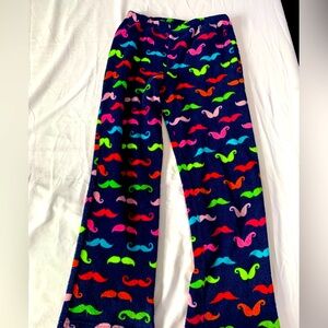Walmart girl’s mustache pajama pants